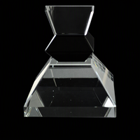 Bougeoir en cristal K9 de style européen en argent fait à la main avec logo personnalisé gravé pour les mariages, Noël, la décoration de la maison