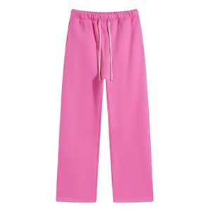 กางเกงผู้ชายทรงตรงกางเกงกีฬาขาตรงลำลองทรงหลวมสีทึบ - Product Image 4