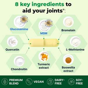 Glukozamin kondroitin zerdeçal gelişmiş eklem kıkırdak formülü sağlıklı eklem hareketliliğini ve kıkırdak eklem kapsüllerini destekler - Product Image 3
