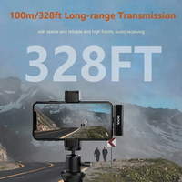 Microphone Lavalier sans Fil BOYA BOYALINK pour Appareil Photo DSLR, Enregistrement Audio en Direct sur Youtube, Compatible avec IPhone et Android