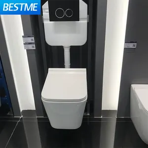 BESTME Modern New Toilet Wall Hung Mounting Set Hanging Bowl Toilet Inwall Toilet