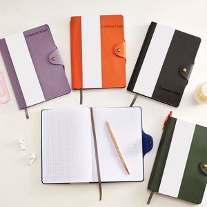 Libreta de Direcciones Espiral A3 Premium con Logotipo Grabado, Portaplumas, Cubierta de Cuero Personalizada, 80 Hojas, para Uso Promocional - Product Image 1