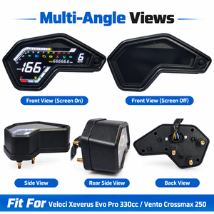 Velocímetro Original de Repuesto para Motocicleta, Scooter, Veloci Xeverus Evo Pro 330cc <span class=keywords><strong>Shineray</strong></span> 175 EFI OEM - Product Image 3