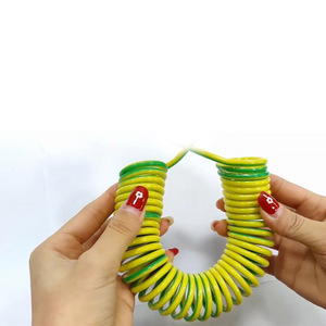 Cable Telefónico Plano de TPU de un Solo Núcleo, Amarillo y Verde, para Interiores, Longitud Personalizable - Product Image 4