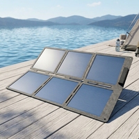 Chargeur solaire portable Sunflex SFS-T 6 plis, camping, étanche IP67, panneau solaire pliable en perovskite 32W, ultra-léger, pour sac à dos