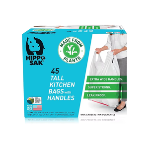 Finesse Cost Tremendous Quality Reliable Hippo Sak <b>Compostable</b> Leak Resistant Trash Biodegradable Clear Garbage <b>Bags</b> - Product Image 4