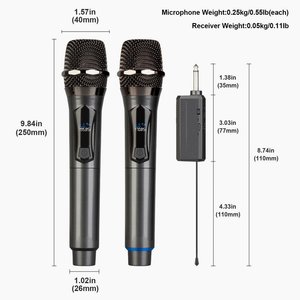 Wireless Dynamic Handheld Metal <b>Microphone</b> Set 2.4G Noise Cancelling Receiver Type-C Cable Colorful Stand Adapters for Singing - Product Image 6