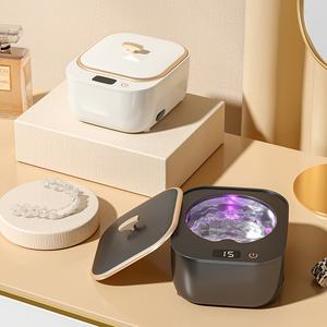 เครื่องทำความสะอาดรีเทนเนอร์แบบอัลตราโซนิก เครื่องทำความสะอาดอัลตราโซนิกสำหรับรีเทนเนอร์ 48 กิโลเฮิรตซ์ ทำความสะอาดอย่างรวดเร็วสำหรับรีเทนเนอร์ แอไลเนอร์ และฟันปลอม - Product Image 5