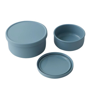 2026 Nieuwe Trend: Draagbare Ronde Siliconen Voederbakjes met Deksel voor Honden of Katten, Voedselopslag en -conservering, Magnetronbestendig - Product Image 1