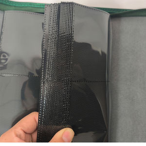 TORSON 360 9-Taschen-3D-Kartenspeicher Binder <span class=keywords><strong>3</strong></span>-reihiges Ledersamt-Fotoalbum für TCG MTG Poker Brettspiele mit PU-Cover - Product Image 5