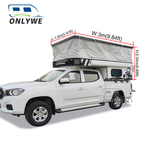 ONLYWE Camping-car tout-terrain compact en aluminium pour pick-up, avec toit relevable et quatre roues, <span class=keywords><strong>à</strong></span> <span class=keywords><strong>vendre</strong></span> - Product Image 3