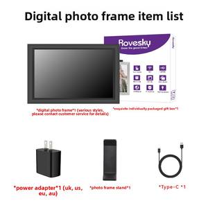 Cadre photo numérique intelligent NX P2 avec chargement, 10,1 pouces, 32 Go, ABS, prend en charge la lecture vidéo, album électronique HD transfrontalier - Product Image 3