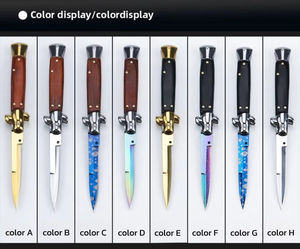 Couteau Industriel de Chasse AKC Pliant en Bois à Lame Fixe de Haute Qualité pour l'Auto-Défense - Product Image 5