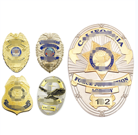 Badge de sécurité personnalisé en métal pour agent de sécurité privé, porte-badge d'enquête pour flic, DEA, pompier, chaplain, badge de sécurité sur mesure