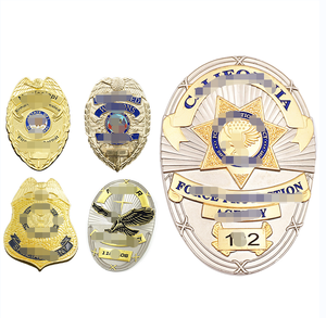 Tùy Chỉnh Kim Loại Tư Nhân Bảo Vệ An Ninh Huy Hiệu Chúng Tôi NYpd Điều Tra Cop Chủ Dea Lửa Lính Cứu Hỏa Tuyên Úy Tùy Chỉnh An Ninh Huy Hiệu - Product Image 1