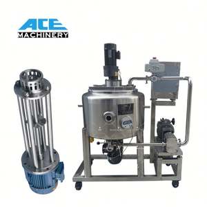 Máquina de emulsionación de resina cosmética de acero inoxidable de alto cizallamiento con elevación hidráulica, 200L, 500L, 1000L, mezcladora al vacío con motor y engranajes - Product Image 6