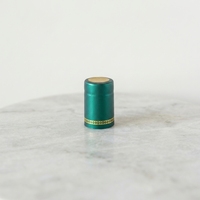 Capsules thermorétractables en PVC personnalisées non rechargeables avec ouverture facile pour bouteilles de vin, impression numérique et estampage à chaud