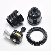 Support de lampe DIY E26 E14, douille E27, support de lampe en bakélite noire, accessoires d'éclairage