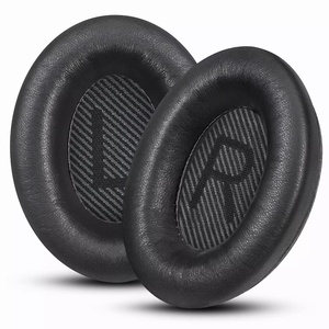 Coussinets d'oreille en cuir d'agneau pour casques antibruit <span class=keywords><strong>Bose</strong></span> QC35 QC25 QC15 AE2, coussinets d'oreille confortables - Product Image 1