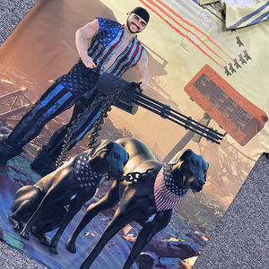 Tallas grandes Ropa de hombre 100% Algodón Camiseta de peso pesado Logotipo personalizado Polo - Product Image 3