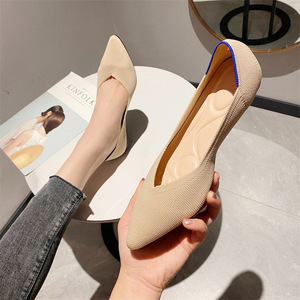 <span class=keywords><strong>Chaussures</strong></span> plates confortables à talon bas pour femmes, <span class=keywords><strong>chaussures</strong></span> <span class=keywords><strong>de</strong></span> bureau <span class=keywords><strong>fermées</strong></span>, mode été en gros - Product Image 1