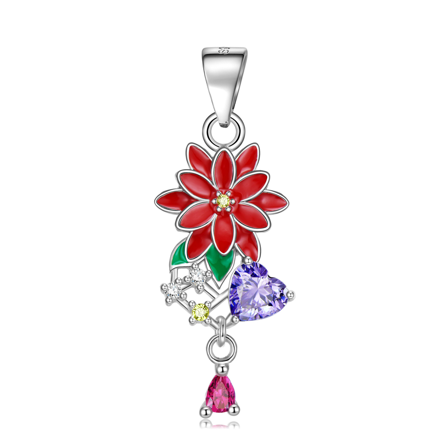 December: Christmas Flower (PNC0081)-Chain not included