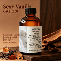 CAOH5160 Huile parfumée sexy à la vanille pour hôtel, huile parfumée orientale gourmande de qualité supérieure pour diffuseur de parfum commercial