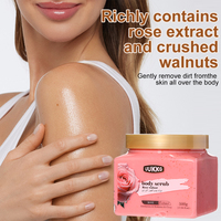 UUKKG Natuurlijke Fruit Body Scrub 500g Walnoot Deeltjes Exfoliërende Crème Verwijderen Dode Huid Hydraterende Gladde Huid Body Exfoliator