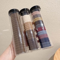 En Stock Mode Coloré En Caoutchouc Coréen Élastique Anneau De Cheveux Attaches De Cheveux Élastique Bande De Cheveux Pour Les Femmes