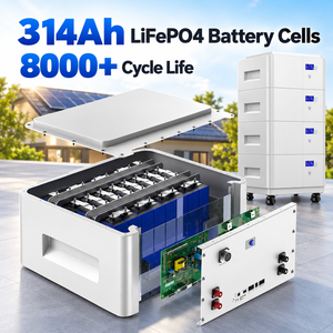 Stackable Solar <b>Battery</b> 51.2V 280Ah 314Ah 15kWh <b>for</b> <b>Home</b> <b>Backup</b> Self Consumption and Off Grid Power Storage - Product Image 4