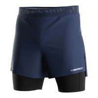 Shorts de sport pour hommes, design à 2 couches, doublure intérieure avec poche, anti-friction, séchage rapide et contrôle des odeurs pour l'entraînement quotidien à la course à pied