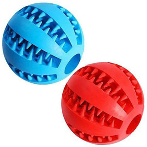 OEM ODM Interactive Rubber <b>Dog</b> Chew <b>Ball</b> Slow Feeder Treat Dispenser Daily Use Eco-Friendly Multi-Size Solid Color Pet Toy - Product Image 1