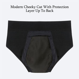 LYNMISS 4-lagiger Perioden- und Inkontinenzslip für Damen aus Bambus-Twill, Wiederverwendbare Unterwäsche mit Hoher Saugfähigkeit - Product Image 3