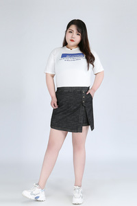<span class=keywords><strong>Jupe</strong></span>-short <span class=keywords><strong>en</strong></span> <span class=keywords><strong>jean</strong></span> <span class=keywords><strong>taille</strong></span> <span class=keywords><strong>haute</strong></span> pour femmes grandes tailles, short amincissant pour l'été, <span class=keywords><strong>taille</strong></span> élastique, extensible, <span class=keywords><strong>jupe</strong></span>-short bleue - Product Image 4