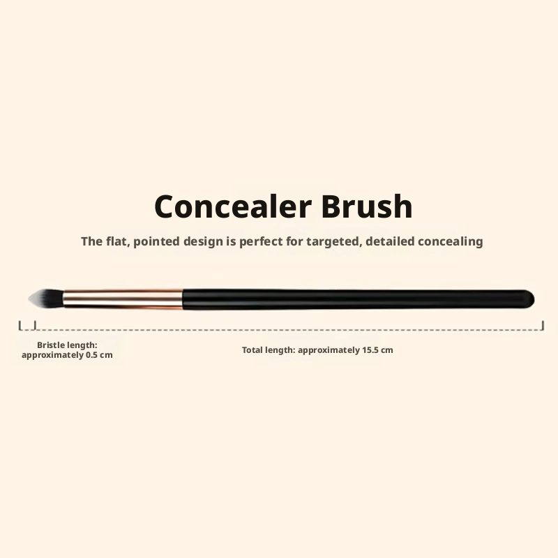 Light luxury black gold-caterpillar brush