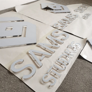 Letras 3D de Acrílico Dorado para Decoración de Pared Interior en Hogares y Edificios, <span class=keywords><strong>Colores</strong></span> Personalizables, Letras Pequeñas - Product Image 2