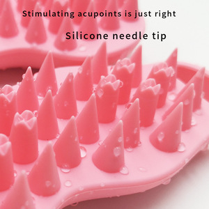 Brosse de massage en silicone pour shampoing, peigne à dents pointues pour le nettoyage du cuir chevelu, brosse de shampoing en silicone profonde pour filles - Product Image 6