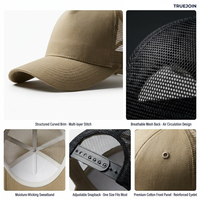Casquette de camionneur pour adulte, personnalisable avec logo, broderie 3D, devant en mousse, dos en maille structurée, commande en gros, livraison rapide, usine OEM
