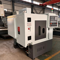 Tour CNC à transposition rotative pour métaux, moteur de broche automatique haute précision 5,5 kW, outils de tournage inclinés, précision de positionnement de 0,005 mm, usage léger