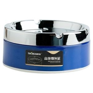 Cenicero redondo de acero inoxidable, giratorio, a prueba de polvo, para hoteles, KTV, cibercafés, tamaño pequeño, mediano y grande - Product Image 2