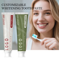 Ventes directes d'usine OEM/ODM Emballage personnalisé Logo de couleur Ingrédients personnalisables Dentifrice blanchissant