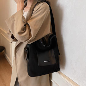 2025 vente chaude nouveau sac à bandoulière épissage marron et noir, design élégant, sac à main à la mode pour femmes - Product Image 3