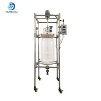 Hervidor de Reacción Industrial de Vidrio Simple de 80L/50L con Agitación para Preparación de Muestras de Productos Químicos Finos y Producción de Lotes Medianos