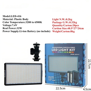 <span class=keywords><strong>LED</strong></span> 416 Photographie Vidéo Studio Caméra <span class=keywords><strong>Photo</strong></span> <span class=keywords><strong>LED</strong></span> Remplir le Panneau Lumineux Téléphone Live Streaming Diffusion Beauté Maquillage Lampe Portable - Product Image 6