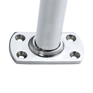 Shining Pipe Base 316 Stainless Steel Square Tube Mount For Marine Hardware <b>Yacht</b> Accessories - Product Image 1