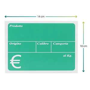 Kit d'étiquettes de prix en PVC, 25 étiquettes vertes avec supports et marqueur pour comptoirs de fruits et légumes - Product Image 3