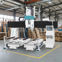 Centre d'usinage CNC à cinq axes JUNRAN OSAI, moteur 9,6 kW, broche BK63, cône 4, double table, usage industriel intensif, haute précision