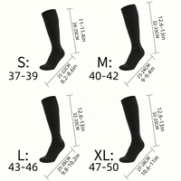 Chaussettes longues antidérapantes, coupe-vent, thermiques, respirantes, 3 couches, imperméables, en nylon + élasthanne, pour jeunes motards