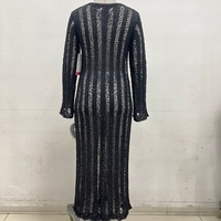 Robe longue en tricot pour femme Sadie, personnalisable OEM & ODM, pull à manches longues en maille pour femme, vêtements en tricot pour femme