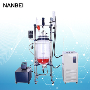 ラボ50Lジャケット付き50リットル2層ガラス反応器混合タンクとパイレックス反応器 - Product Image 6